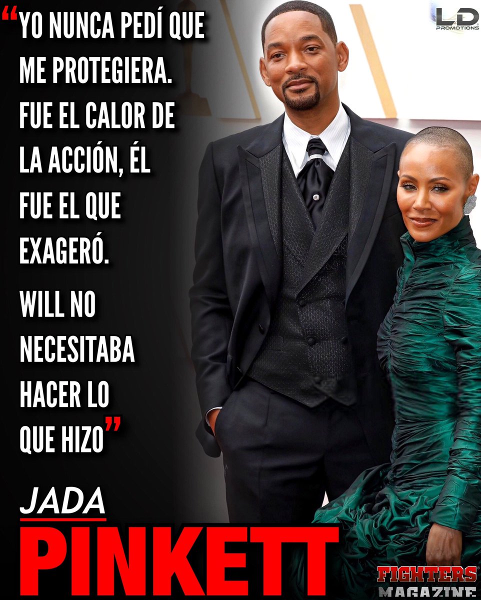 FightersMagz's tweet photo. ☹️🔥 Jada Pinkett le da la espalda a su esposo, Will Smith.

Ella le fue infiel con un amigo de su hijo. Él la perdonó y continuó a lado de ella. Él la defendió de una broma pesada, ella simplemente se muestra como es… #JadaPinkett #WillSmith https://t.co/YUMvcgbcdh