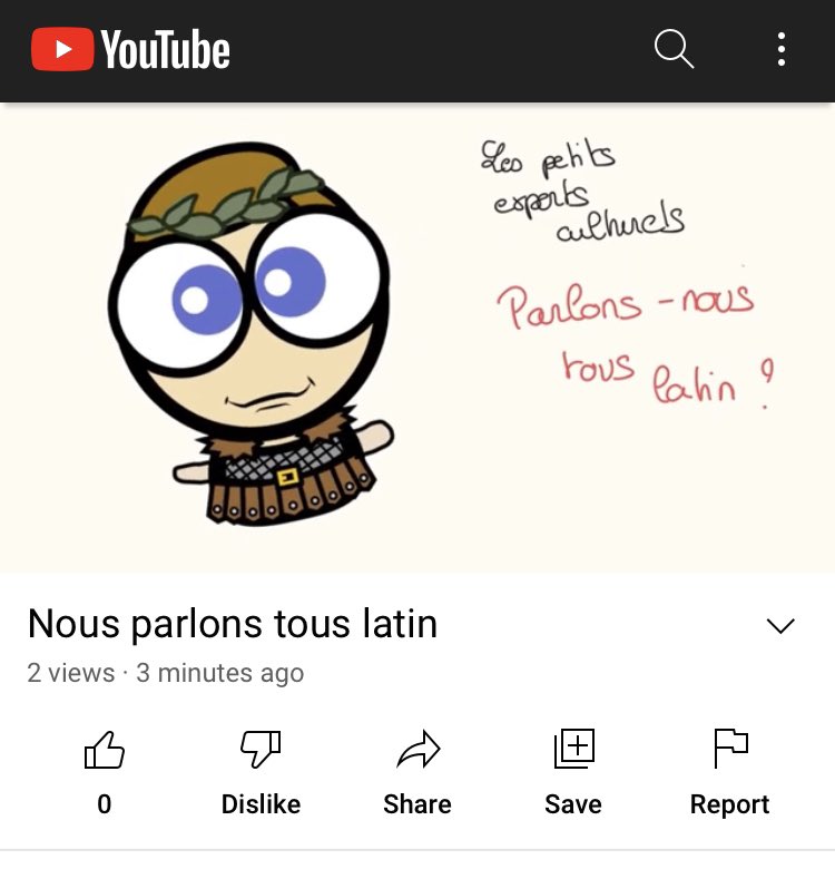 Laprofdoc_rock's tweet photo. Nouvelle petite vidéo des #expertsculturels #expertsfrancophones Parlons-nous parlons tous latin??? #latin #francophonie #etymologie https://t.co/TC9Yw3hXV7 via @YouTube https://t.co/iuOBau2zvj