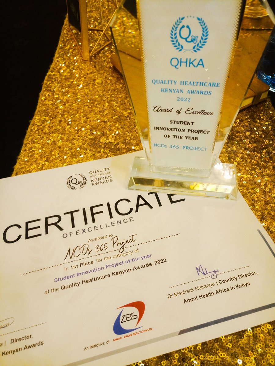 oduor_kevin1's tweet photo. We Have WON🙏
Innovation PROJECT OF THE YEAR- NCDs 365.
Felicitation to our team at @stowelink_inc. This award inspires us to do more to impact our communities. https://t.co/ev2RDW4ALA