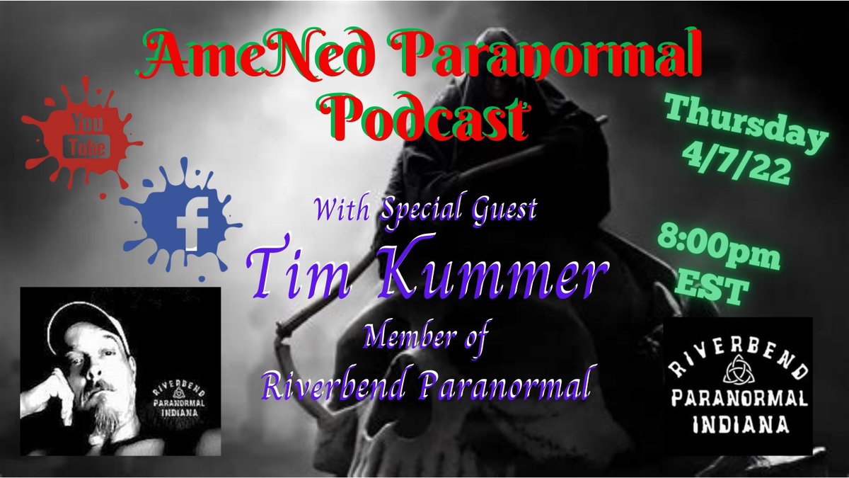Tonight at 8pm EST I am interviewing Tim Kummer!!!  Remember questions are always welcomed so come and make yourself at home!
Facebook page:
facebook.com/amenedparanorm…
YouTube channel:
youtube.com/channel/UCxxt6…