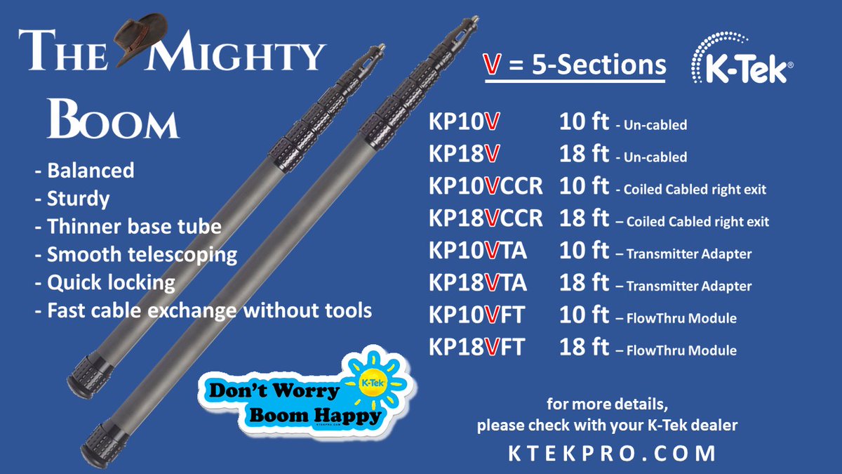 KTekPro's tweet photo. Mighty Boom 5 Section 💪🏽😎
#ktekpro #setlife #boompole #lovemyjob #musthaves #BoomOperator #klassicpro #wehearourcustomers #productionsound #migthyboom #5sections https://t.co/o7NodESRT7