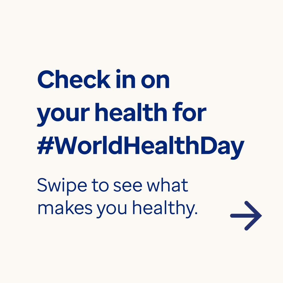 Optum's tweet photo. Everything, from what you eat to where you live, impacts your health. #WorldHealthDay #CreatingHealthy #HealthForAll