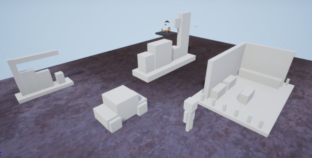 GamesMonsoon's tweet photo. Hello! ☂️
Today we are showing you the blockout for our game, this is being realized on unreal engine 4, game systems and mechanics are now being prototyped, our programmer is hard at work.

#IndieGameDev #UnrealEngine https://t.co/vhKYKN5Xl4
