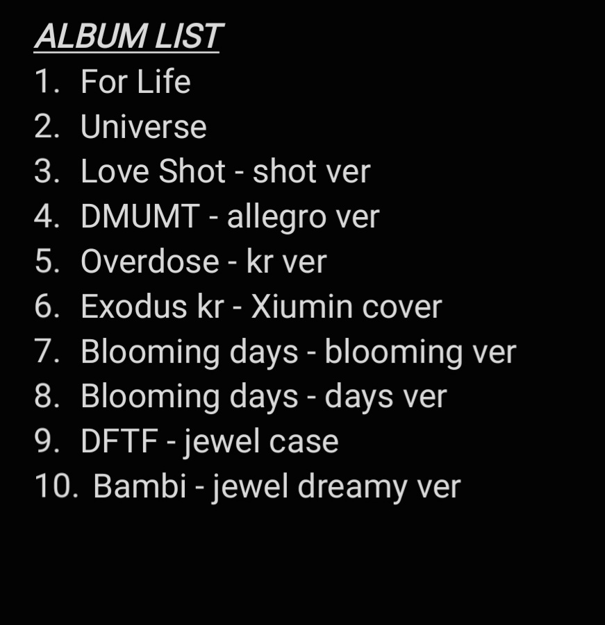 EXO's 10th anniv GA 💙💙

10 EXO unsealed albums + 10php gcash

-10 winners!!
-Like &amp; rt
-mbf
-lsf on winners
-drop tags 👇🏻👇🏻

A DECADE WITH EXO 
#10YearsWithEXO  
#AlwaysAndForeverEXO
#EXOWeAreOneDecade 
#엑소와_함께한_아름다운_10년
<a href="/weareoneEXO/">EXO</a>