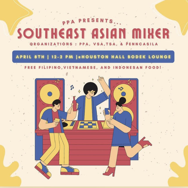UPENNPPA's tweet photo. TOMORROW! all southeast asian students welcome ❤️ https://t.co/tgFb4VS3jo