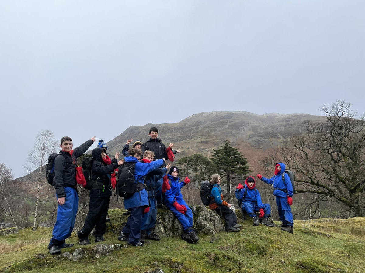 Year 8 adventure up Place Fell in the snow today - what a climb!
