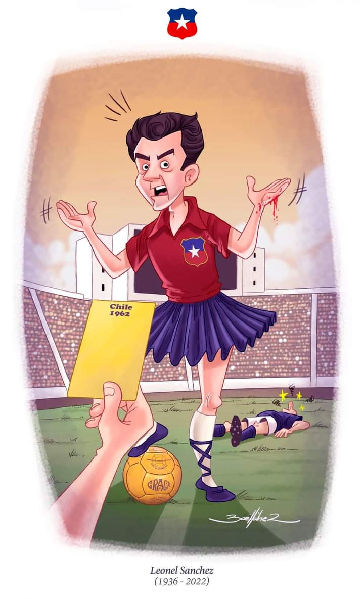 LACARICATURACL's tweet photo. Ahora si...Mr Pencil comparte el "In Memoriam" terminado del ídolo de hoy, ayer y siempre...

#madeinpencil #mrpencil #universidaddechile #udechile #daleleon #seleccionchilena #anfp #vamoslau #upasioninfinita #leonelsanchez #leonelinmortal #futbolchileno #futbolchile https://t.co/fm2Kgj0qJh