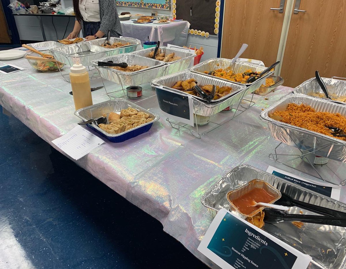 hcpss_pms's tweet photo. Wow was our luncheon delicious!Thank you to all of our families who provided dishes to share with our staff for our annual International Family Luncheon. Our staff say this is the greatest day of the year! Thank you Ms. Kim and Ms. Quintana for organizing this event. #OnePatapsco https://t.co/Prj0Th6RKn