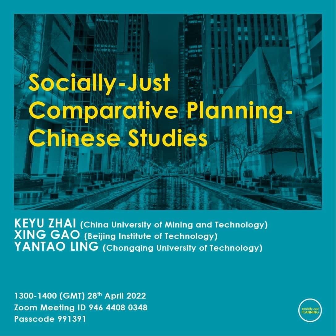 Socially Just Planning Seminar Sessions - UCL

Thursday 28th April 2022

eventbrite.com/e/trains-twitt…

eventbrite.com/e/socially-jus…