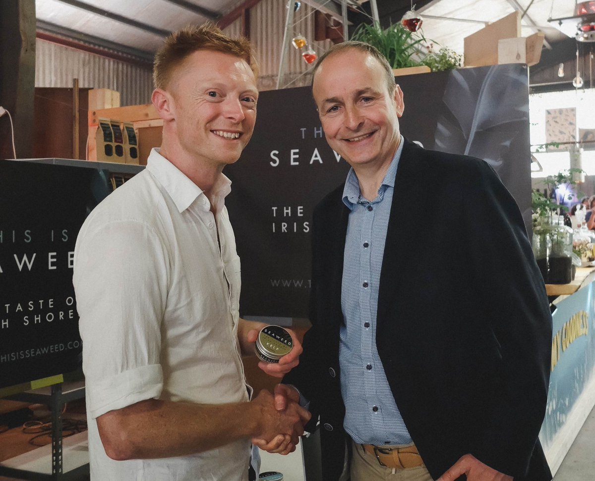 Good progress being made by both of us :)
Today the EI HPSU event and in 2016 at Ballymaloe Litfest <a href="/MichealMartinTD/">Micheál Martin</a> <a href="/ThisIsSeaweed/">This is Seaweed Ltd.</a> <a href="/Entirl/">Enterprise Ireland</a> <a href="/Ballymaloe/">Ballymaloe House Hotel</a> #seaweed #entrepreneurlife #bioeconomy #fundraising #sustainablefood