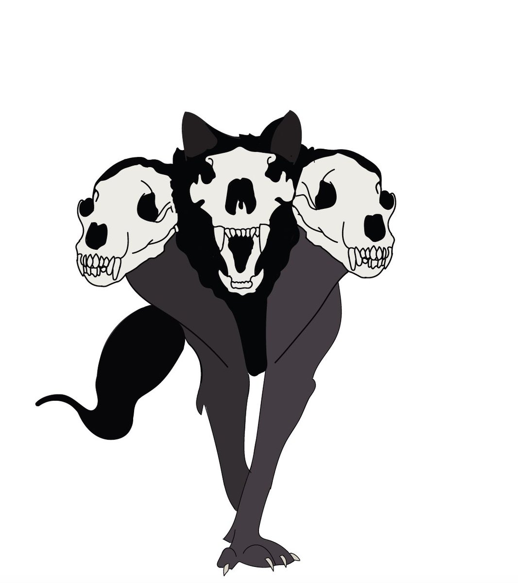 MythosCCG's tweet photo. Two more characters to brighten your Thursday! 

Meet Cerberus, a three headed beast developed in the pits of hell, with strong ties to the underworld. 

S.P.D is a creature that lurks in the shadows, lowering morale of those near the tomb https://t.co/P68Q26lUDJ