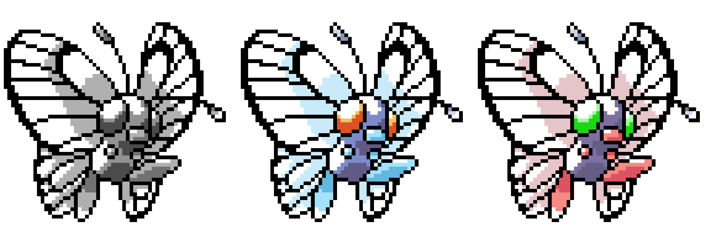 Hen Barper on Twitter: "# 12 #Butterfree Sugimori art recreated as a 64x64  sprite now with shinies! #pokemon #pokemonart #draw #pixelart  #pokemonfanart #butterffreefanart https://t.co/ULJLc40jeF" / Twitter