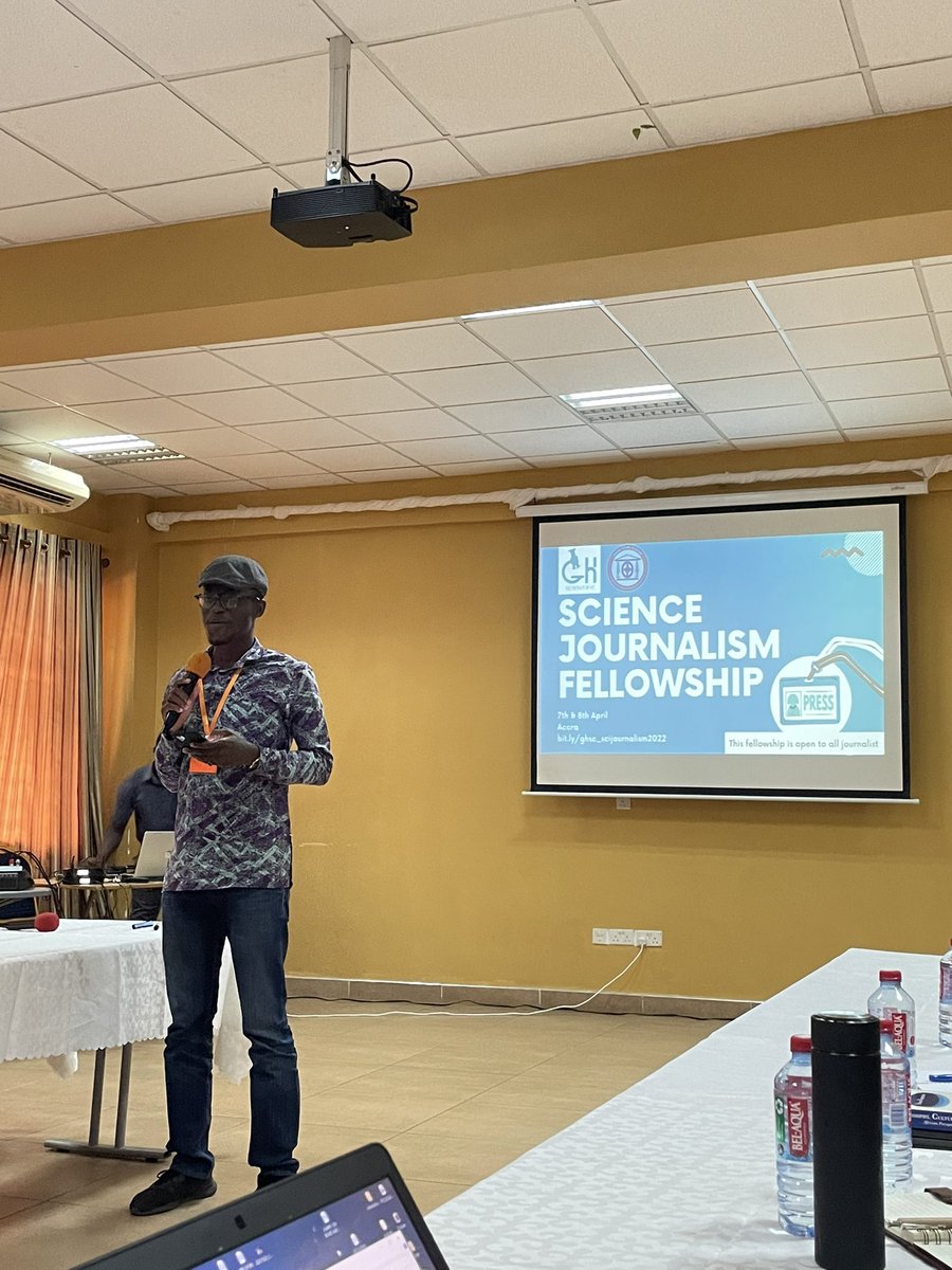 iamjackieJQ's tweet photo. Forming stories out of scientific news briefs requires further research - Kwasi Debrah #scijournalism2022 #GHscientific https://t.co/Lc5bnomEJW