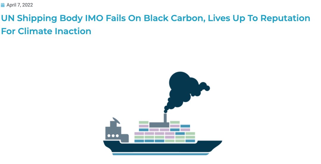 CleanArctic's tweet photo. UN Shipping Body @IMOHQ Fails On #BlackCarbon, Lives Up To Reputation For Climate Inaction
https://t.co/bRXFoBIpen #ppr9 #IPCCReport #climateaction #shipping @IPCC_CH @antonioguterres https://t.co/vXNpu2BFfc