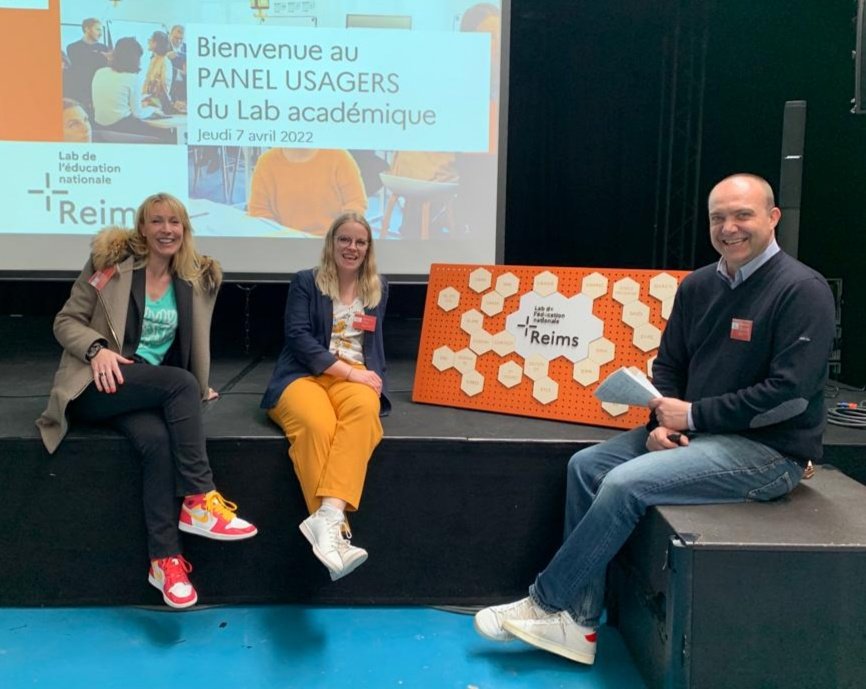 L'équipe du #lab de #Reims au top : un trio complémentaire à la manoeuvre. 🏁 Une vision, la priorité donnée aux besoins usagers, et le soutien du Recteur @OlivierBrandouy  <a href="/AcReims/">Académie de Reims</a> <a href="/AdelaideDuf/">Adelaide Dufresne</a> <a href="/richardcarlier/">Richard CARLIER</a> pic.x.com/DwovZA44D8