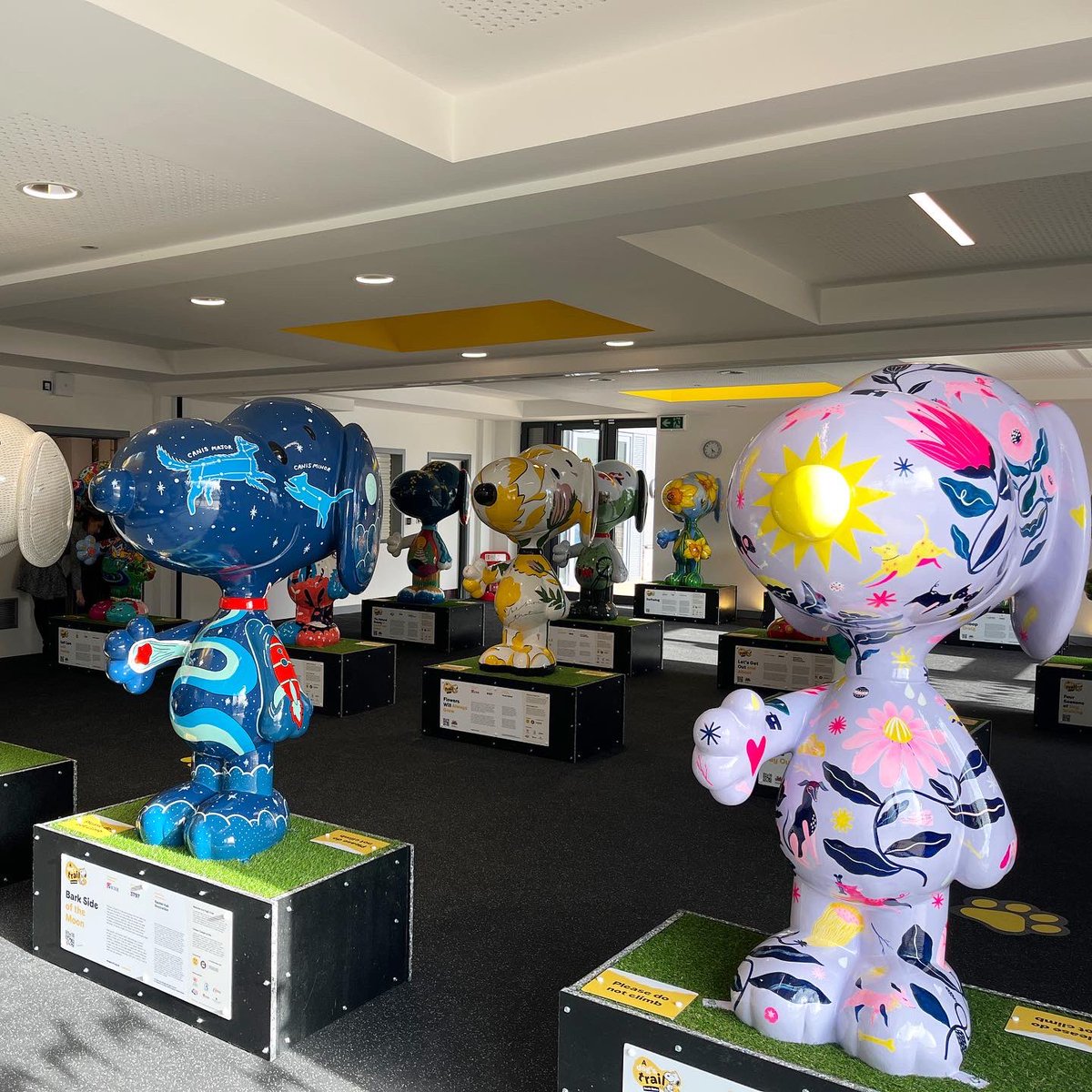 wildinart's tweet photo. We had the pleasure of visiting the new @DogsTrust Cardiff rehoming centre to see all the spectacular @ADogsTrail Snoopy sculptures before they head out across South Wales for the free art trail.

Download the app and get ready to spot them from tomorrow! https://t.co/HwMWeIvQyP https://t.co/vhAlvSjeQY
