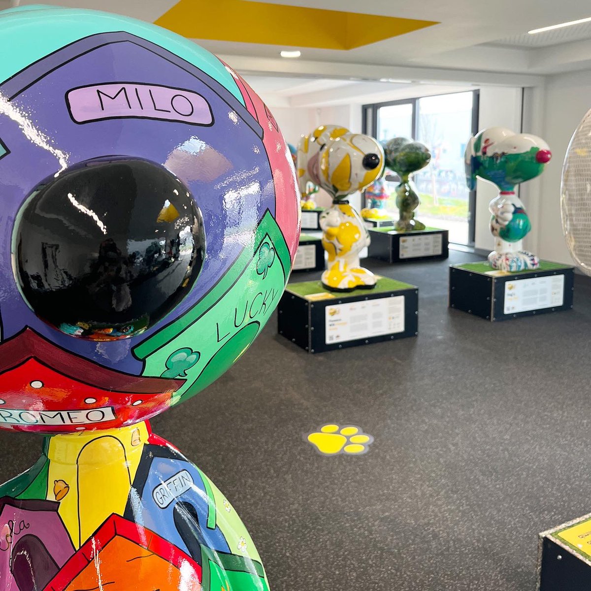 wildinart's tweet photo. We had the pleasure of visiting the new @DogsTrust Cardiff rehoming centre to see all the spectacular @ADogsTrail Snoopy sculptures before they head out across South Wales for the free art trail.

Download the app and get ready to spot them from tomorrow! https://t.co/HwMWeIvQyP https://t.co/vhAlvSjeQY