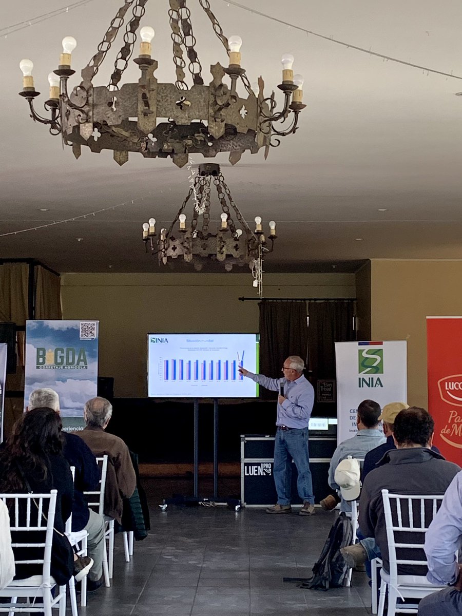 DalmaCastilloR's tweet photo. Perspectivas de la Producción de Trigo en Chile, charla magistral del mejorador @Ivanchillan en el 1* Encuentro de Trigueros, Zona Central 2022 @anmendez @Kcordero_lara @MinagriCL @N_Cobo https://t.co/ZmVqlqlDCv