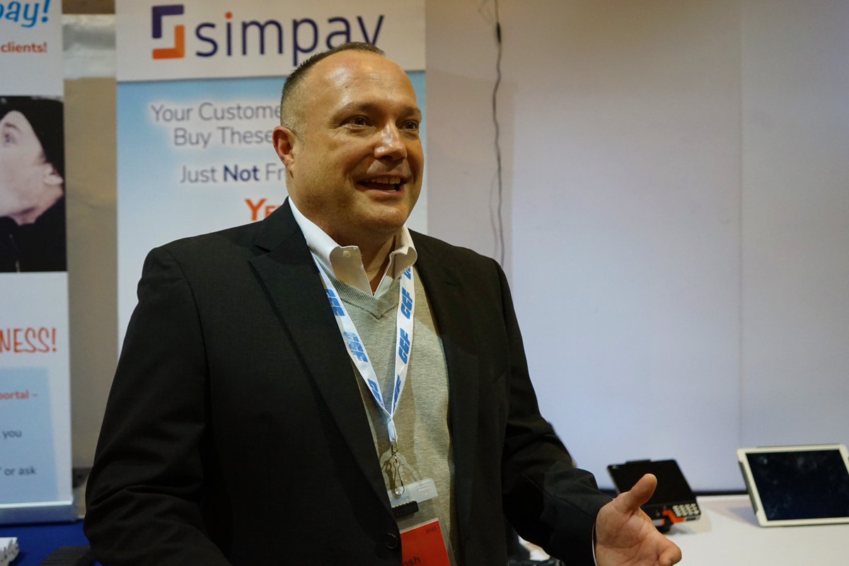 goSimpay's tweet photo. Hard at work at the NEAA 2022 show. CSO, Josh Elsass, explaining the Simpay Way
#Simpay #GoSimpay #NEAA2022 #Leadership #CSO https://t.co/13TGN0VRpU