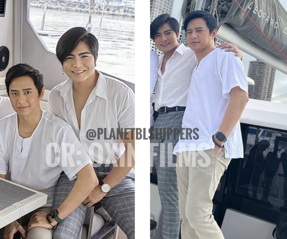 planetBLshipper's tweet photo. Ship’s literally sailing, in a yacht! LOL 
#MaliKen #YaniKen #RainbowPrince #RainbowPrinceTheSeries 
@yanidedios @IamKenCarpena 
Cr: Oxin Films
#bl #BLseries #blph #Philippines #pinoybl #boyslove #boysloveseries https://t.co/sEQ9GTK8LN