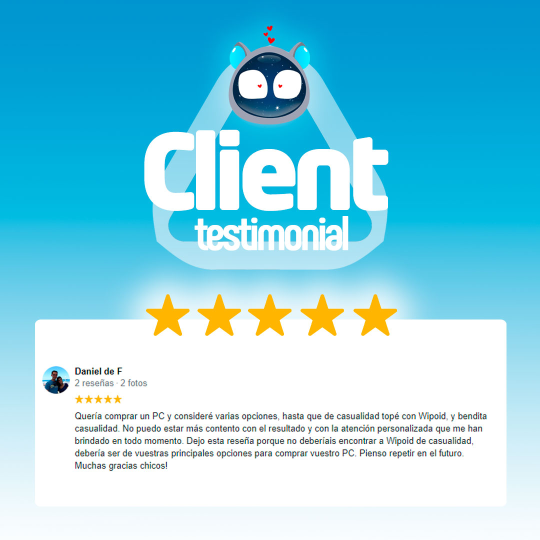 wipoid's tweet photo. Reseñas bonitas que nos alegran el día y otras 5 estrellas para el gran equipo de soporte 😊
Muchas gracias Daniel por tus palabras, ¡disfruta al máximo tu equipo!
#wipoid #clientessatisfechos #clientescontentos #EsTuTurno https://t.co/vRZdtxozDb