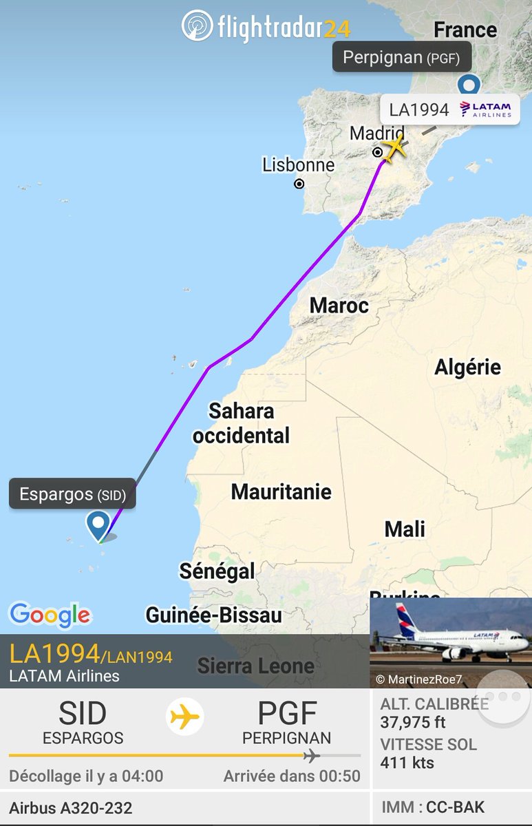 hydra_66's tweet photo. Un #LatamChile #A320 pour #PerpignanPGF #SabenaTechnicsPGF https://t.co/dV11vvJxcL