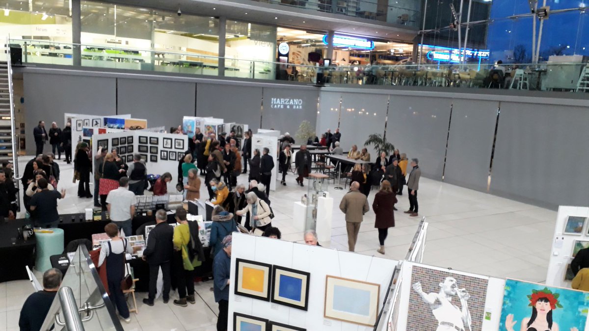 CorrinTulk's tweet photo. Lovely opening night @TheForumNorwich #springartshow #abstractpainting #norwich check it out 🎨🖼 open til Sunday eve. @WhatsOnNorwich @icenimagazine @NorfolkStudios @visitnorfolk @VisitBroadland https://t.co/L0KoI8BuQO
