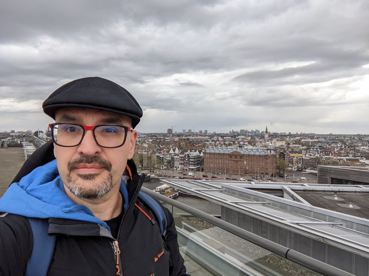 LostInBrittany's tweet photo. What a nice view from 11th floor of @AdyenDevs office! Ready to talk about unicorns, glitter and DevRel with @aurelievache at the #DevRelSalon #Amsterdam https://t.co/vaI3tYOGcx