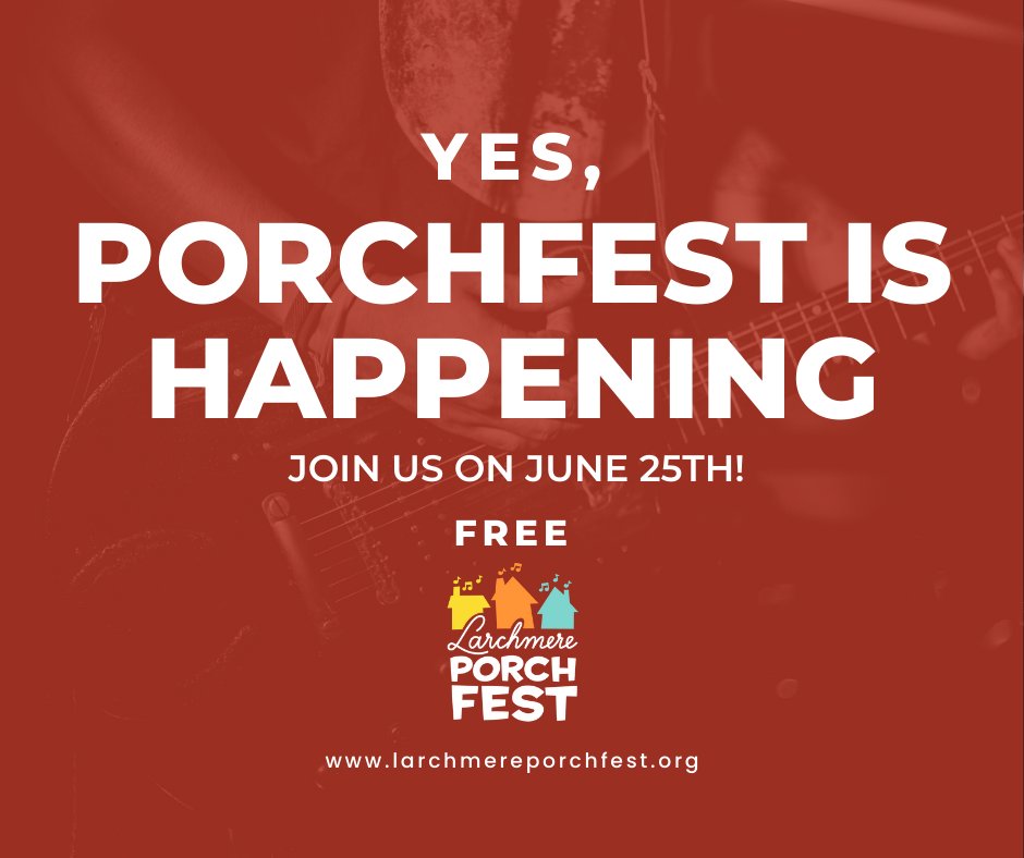 ✨It feels good to be back!✨ We look forward to in-person live music and warmer temperatures! Join us June 25, 2022 on Larchmere Boulevard. #LarchmerePorchFest #PorchFestCLE #Cleveland