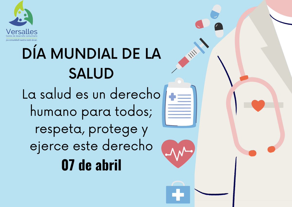 CentroVersalles's tweet photo. 7 de abril: Día Mundial de la Salud https://t.co/5K4AkmX2eQ