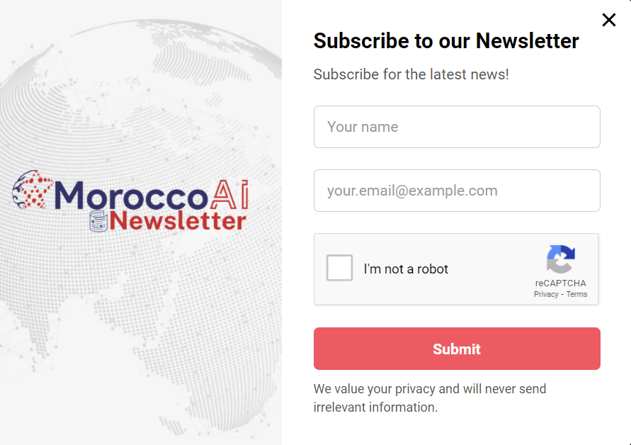 MoroccoAI's tweet photo. We are very excited to announce that MoroccoAI will be launching the first issue of its AI newsletter in the next days to stay ahead of the latest news and trends of AI around the world.

Stay tuned and subscribe here, https://t.co/y9imVJgVcs

#moroccoai #ainewsletter https://t.co/noeqjmJYej