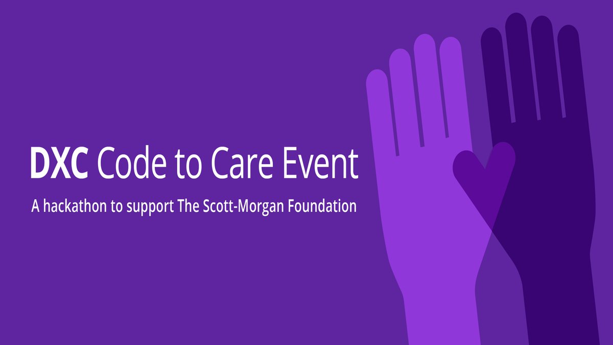 TREMENDOUSLY EXCITED AND PROUD of the <a href="/DXCTechnology/">DXC Technology</a> Code-to-Care Hackathon today in support of The Scott-Morgan Foundation. 7 teams of DXC’s best technical talent coming together for 48 hours to create innovative solutions to give hope to people living with extreme disabilities.