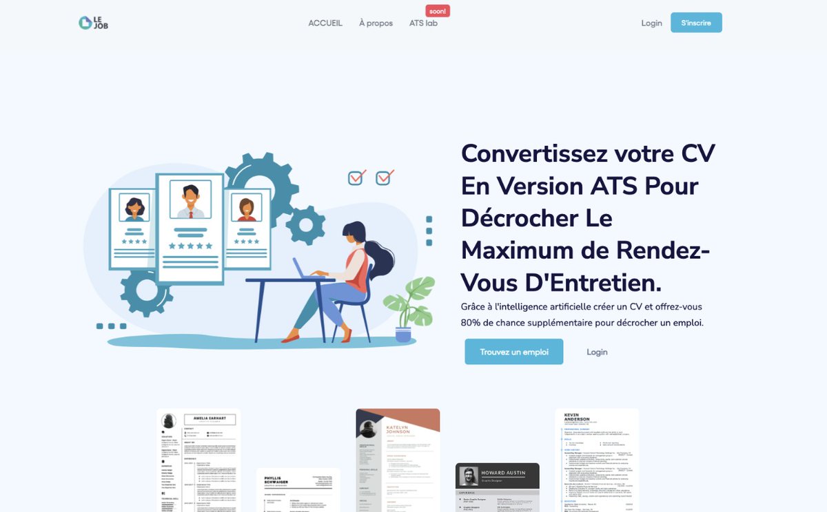 RCG_101M's tweet photo. Trouver un emploi grâce à nos CVs ATS.
https://t.co/HiClGajnK8 https://t.co/UsENwUW0kT