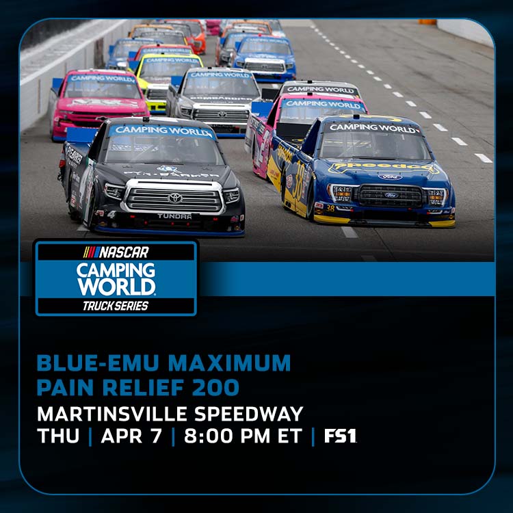 BlueEmu1's tweet image. 🚨RACE DAY IS FINALLY HERE!!!🚨

Pick the winner of the #NCWTS #BlueEmu200 @MartinsvilleSwy. Get it right for your chance to win $200 of Blue-Emu products from blue-emu.com 
(No substitutions allowed.)

Pick BEFORE the🟢flag drops!

 ❤️+💬+🔃 = entry to win | 🇺🇸 only