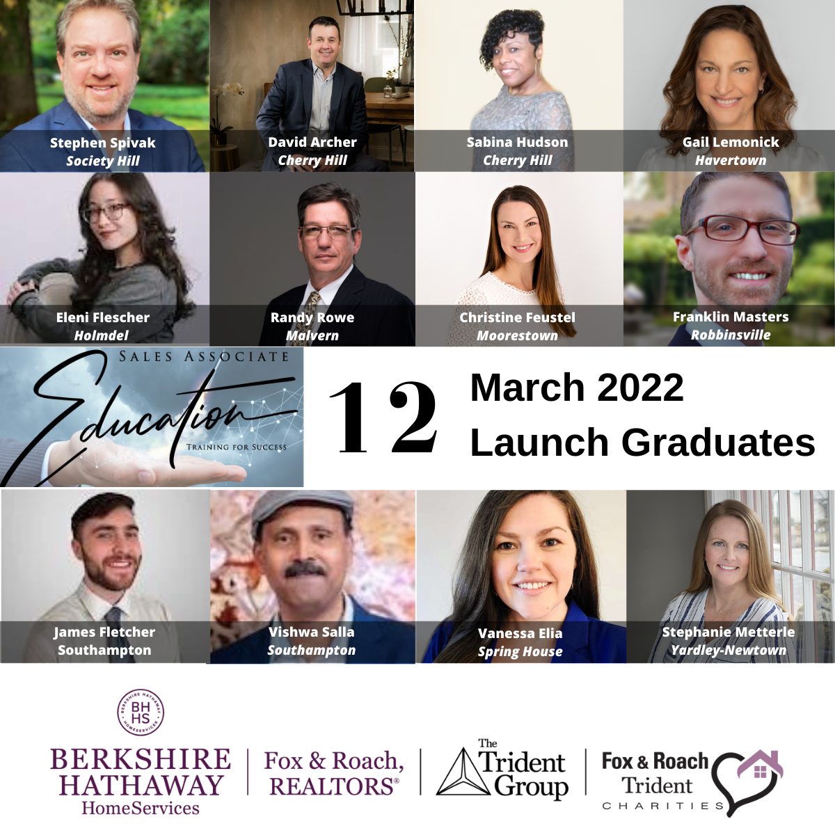 Congratulations to our March Launch graduates! Our continued focus on education is unmatched &amp; you will always have #everythingyouneed to achieve great success! 📚✏️

#bhhsfoxroach #bhhsrealestate #everythingyouneed #launchtraining
