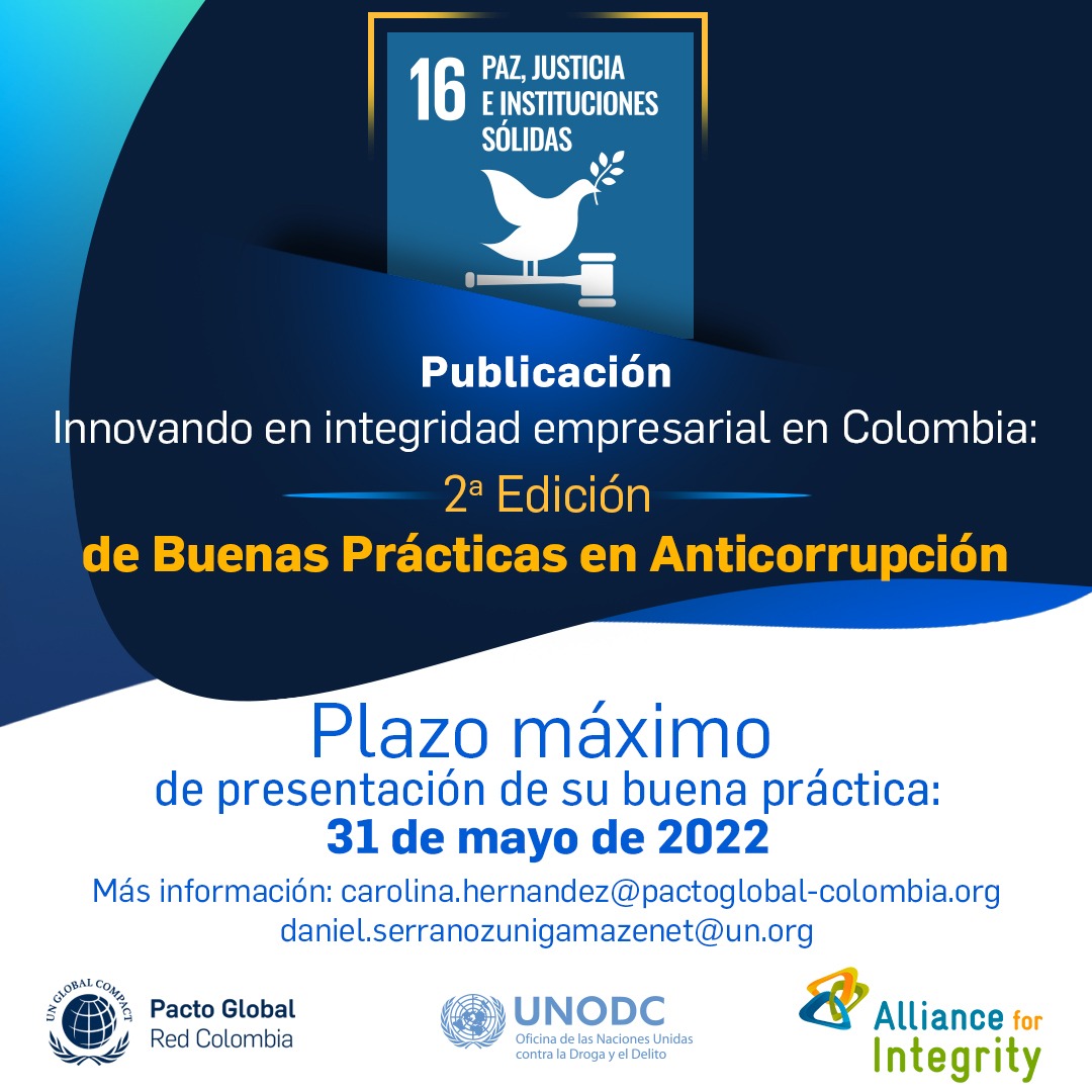 FenalcoBolivar's tweet photo. Participa en la segunda edición de la publicación de Buenas Prácticas en Anticorrupción.

🔺Formulario de postulación ⤵️
https://t.co/AxC7jPo3uf

#FenalcoBolívar #Anticorrupción #AllianceForIntegrity #PactoGlobalColombia #UNODC #UnodcColombia #LuchaContraLaCorrupción https://t.co/XXoSpkGry5