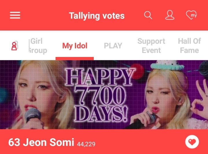 Somi_Votes's tweet photo. [CHOEAEDOL RANKING UPDATE]
7/4 Happy Somi 7700 days!
Today's ranking: NO.63
Overall ranking: NO.66 ⬆️20
📌Please vote more ever hearts to maintain higher ranking!
📌Please start to use Choeaedol if you haven't. We need more sommungchis to vote. https://t.co/UXV7M5cfgx