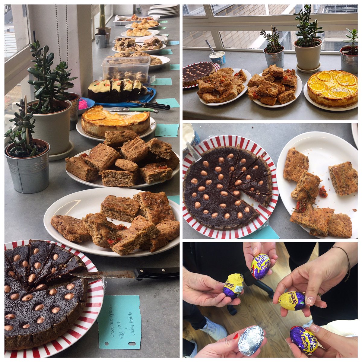 The fundraising Eggstravaganza bake sale event in support of The Ukraine Crisis Appeal  💙💛 is in a full swing at our office.

Our office star bakers have lovingly cooked up a large selection of cracking, delicious sweet savoury confectionery for our enjoyment.

<a href="/EventsRedCross/">Red Cross Events</a>