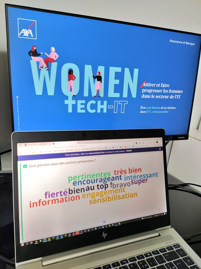 Ce matin c'était le lancement de l'initiative #WomenTechIT chez <a href="/AXAFrance/">AXA France</a> 🚀

Bel échange autour de 2️⃣ tables rondes "ATTIRER et FAIRE PROGRESSER les femmes dans la TECH" 👩‍💻

<a href="/AnnesophieLuce/">luce annesophie</a> <a href="/FlowaNjofang/">Flora Njofang</a> @AlexLecorps <a href="/SLeclercqB/">Leclercq</a> <a href="/BoutaynaLamrani/">Boutayna LAMRANI</a> <a href="/AXAJobs_fr/">AXA Jobs France</a> 👏