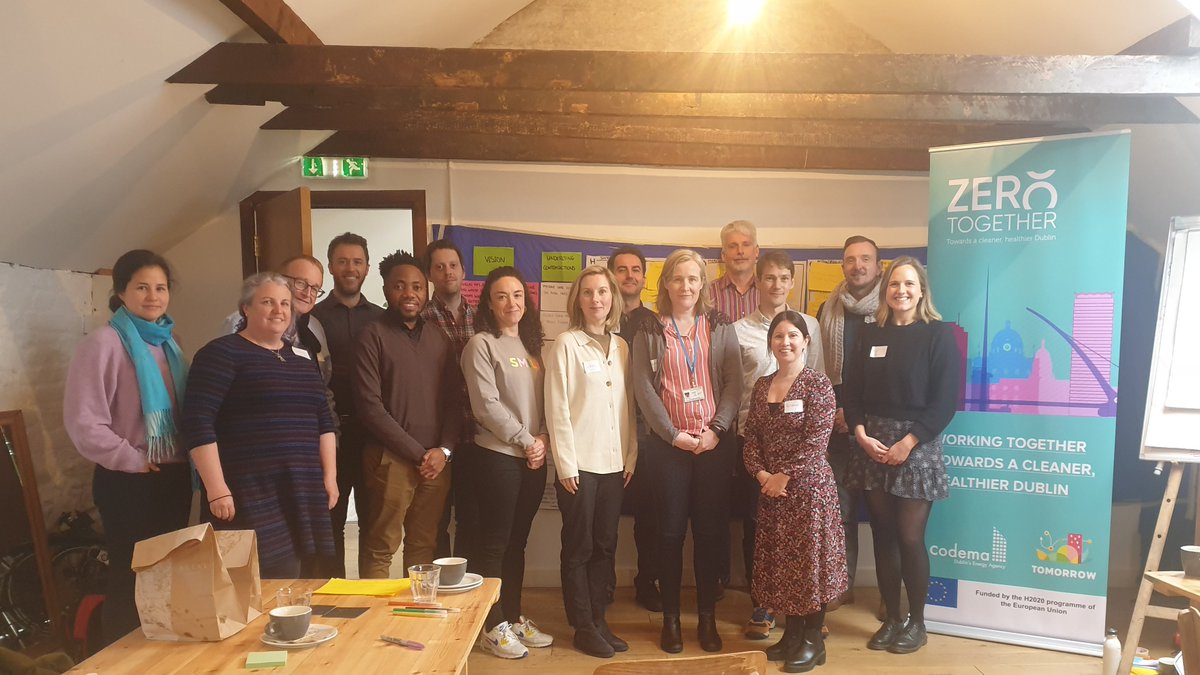 CodemaDublin's tweet photo. So great to finally get to host our first F2F #ZeroTogether workshop setting out our strategic directions for moving #Dublin away from #fossilfuels with a great team of people from a range of sectors bringing a wealth of expertise & experience! https://t.co/flqdckyB6b