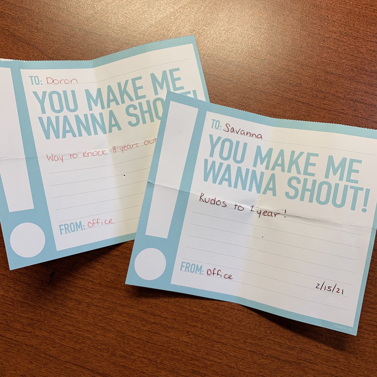 InsulationCorp's tweet photo. Better late than never! Congrats to our February #shoutout winners, Sal &amp; Savanna! Congrats on your anniversaries with the ICA Team! 🙌😃

#teamworkmakesthedreamwork #weloveourteam #youmakeuswannashout #kudos https://t.co/wOsWbqUW96