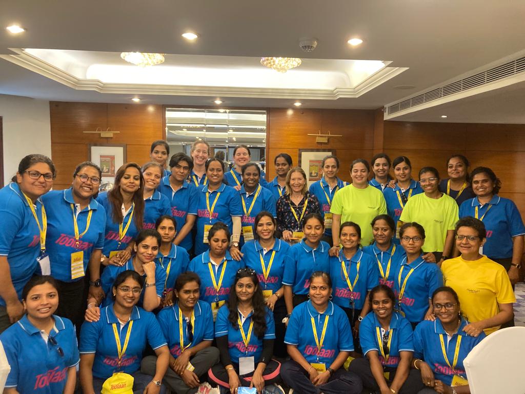 GNWDaniela's tweet photo. It was my true pleasure to be invited to conduct a workshop on 'Sports and Mental Strength' for women sports allies at Naandi Foundation.  It was an inspirational journey!  Such a strong example of women's empowerment.
 #GirlsonField #ToofaanGames https://t.co/O0sLSMtB02
