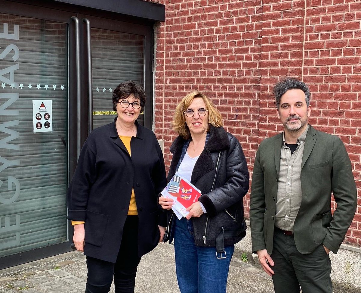 MARLABOSSE's tweet photo. Plaisir de visiter à Roubaix @laCPublique qui se définit comme « un nouveau laboratoire créatif » et @LeGymnaseCDCN, centre de développement de chorégraphie national. Deux structures culturelles soutenues par le @departement59. La culture pour tous ! Merci pour l’accueil ! https://t.co/m90cqZH7Xa