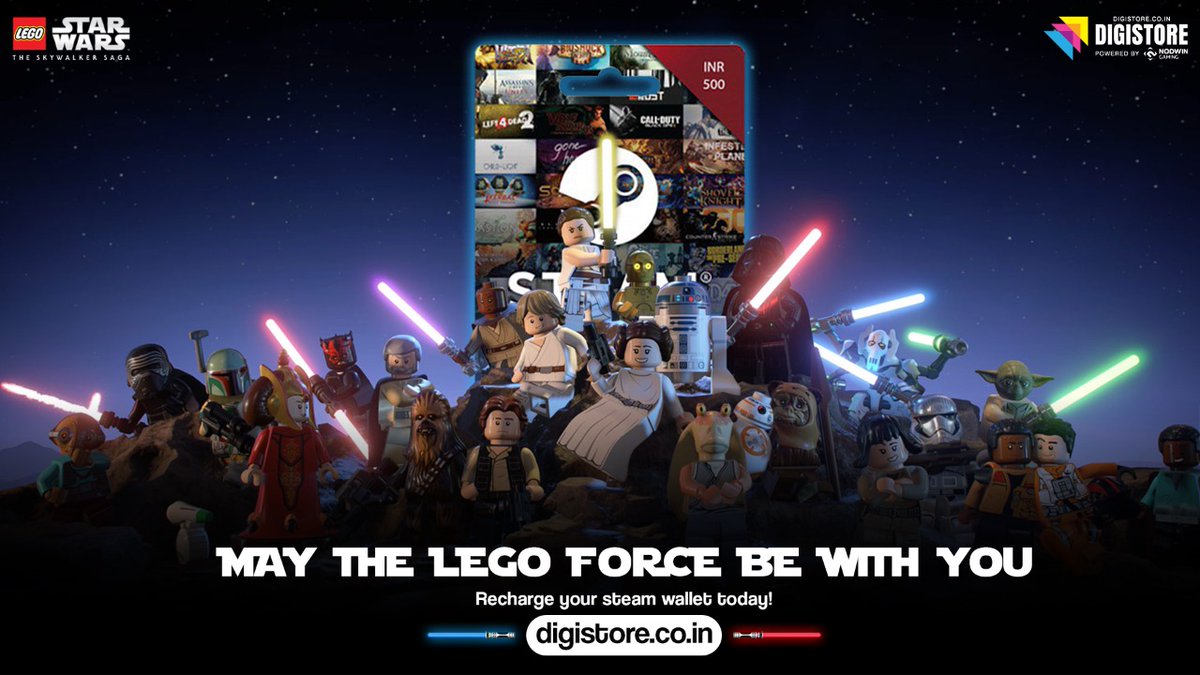 NodwinGaming's tweet photo. Lego Star Wars - The Skywalker Saga is now available🌌🔫 experience the fun-filled adventures, go to 🔗https://t.co/BkXGBQzFt1 & recharge your steam wallet today!💰
#legostarwars #digistore #steamwalletcard #shopnow #gaming https://t.co/eAAKsNeH9K