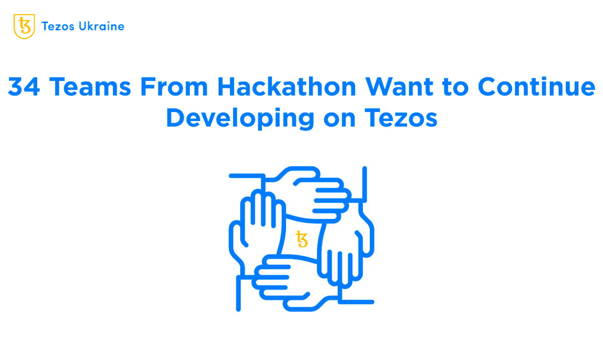 TezosUkraine's tweet photo. Has #TezosDeFiHackathon2022 turned into an incubator?🔥
34 teams want to continue working on #Tezos and filled out the @TezosFoundation grant form! We are impressed with the participants' plans!🚀
 ➡️ Read more about what projects can appear on Tezos: https://t.co/dkL07oh6jS https://t.co/uF0i1zuBo6