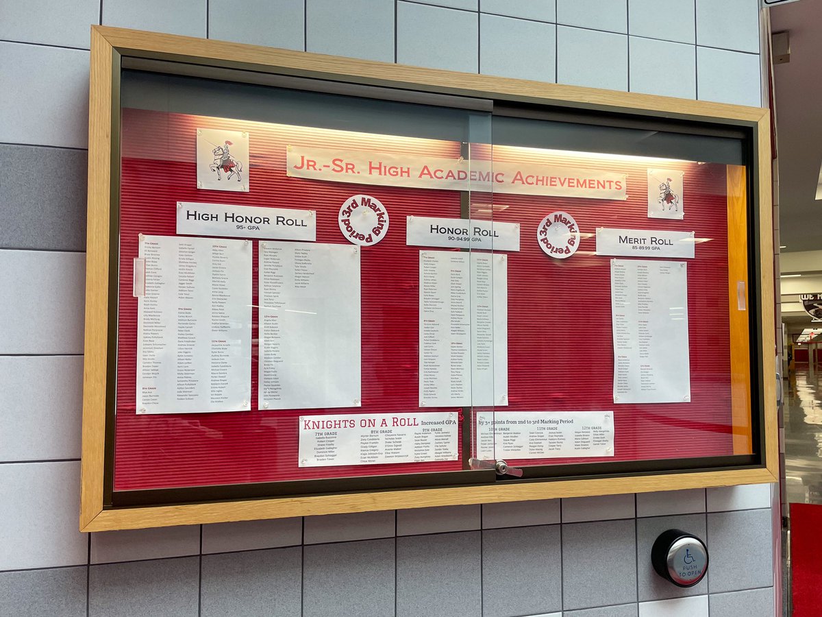 LeRoy_CSD's tweet photo. 🌟🌟
We posted the 3rd Marking Period Academic Achievements today!

Congrats to our Knights who made The Case!

👉https://t.co/J3UmG1E8KM

#LeRoyAcademics💪
#WayToGoKnights🙌 https://t.co/V3kDXp9weF
