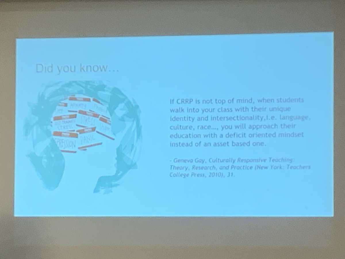 klewis_prieur's tweet photo. How lucky am I to get to learn more about culturally relevant and responsive pedagogy from #ocsb’s @EhoroPrince at the #eoccc conference today! @ocsbequity @OttCatholicSB https://t.co/Kr9kELWK4V
