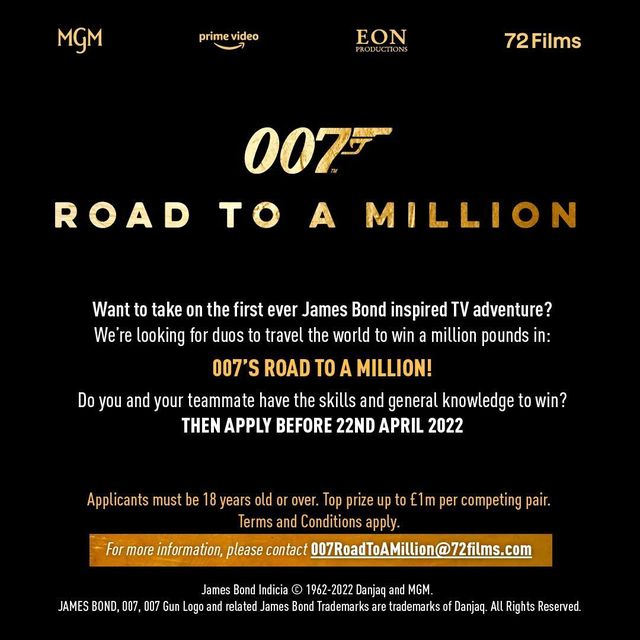 Did someone say a.... THE JAMES BOND TV SHOW is casting now? DMs open!