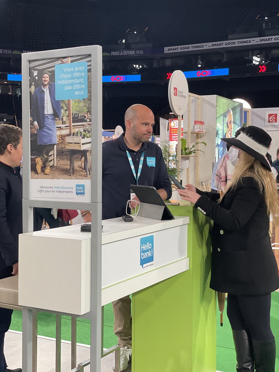 Hellobank_fr's tweet photo. Ce fut un plaisir de vous voir en vrai au Salon @GoEntrepreneurs à Paris !
L'occasion de rencontrer nos équipes Hello bank! Pro et de découvrir l'ensemble de nos offres et produits dédié aux #Indépendants.
Merci à tous 🙌
#freelances #hellobank #HelloBusiness https://t.co/wj6lUIJv4h