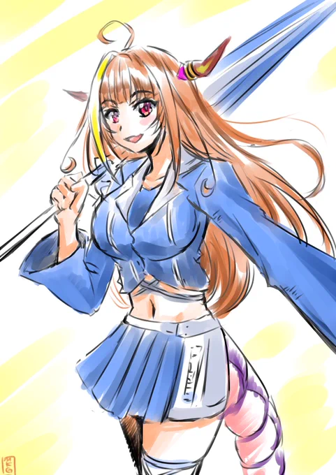 レーシング会長 #みかじ絵 